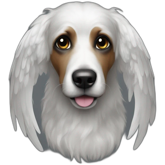 dark-small-bolonka-dog-angel-halo emoji