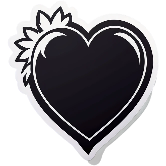 Corazón negro emoji