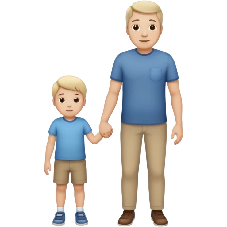 father holding hands with a child emoji