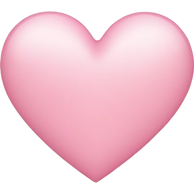 light pink heart emoji