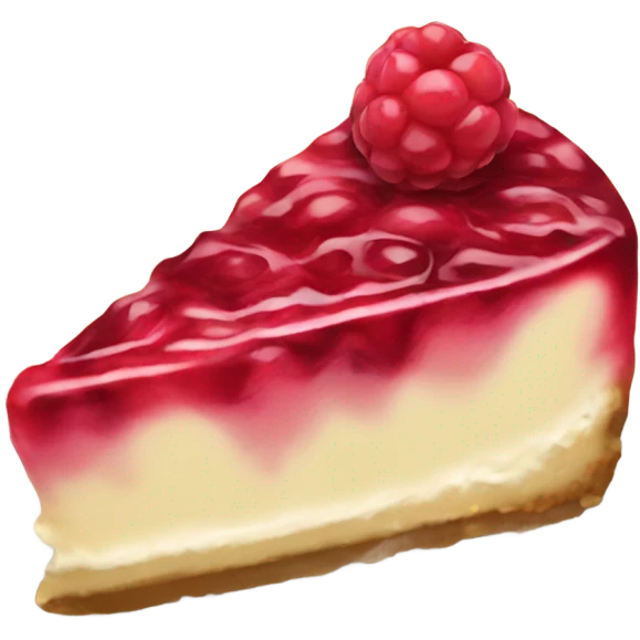 Raspberry cheesecake  emoji