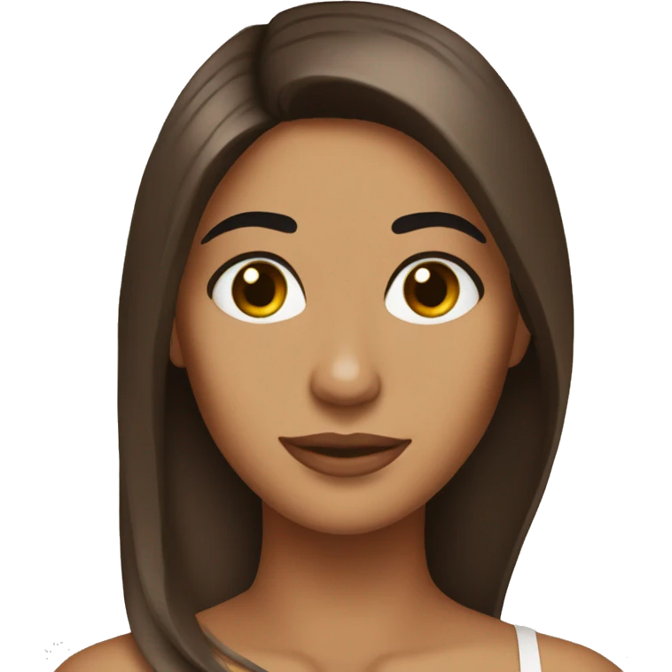 Hot brown hair brown eyed latina  emoji