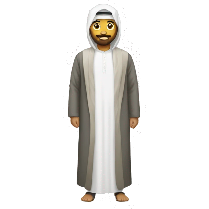 Persona con un thawb emoji