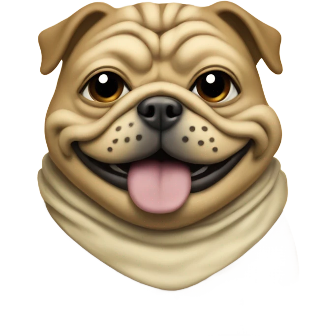 Jabba the hut crossed with a dog emoji