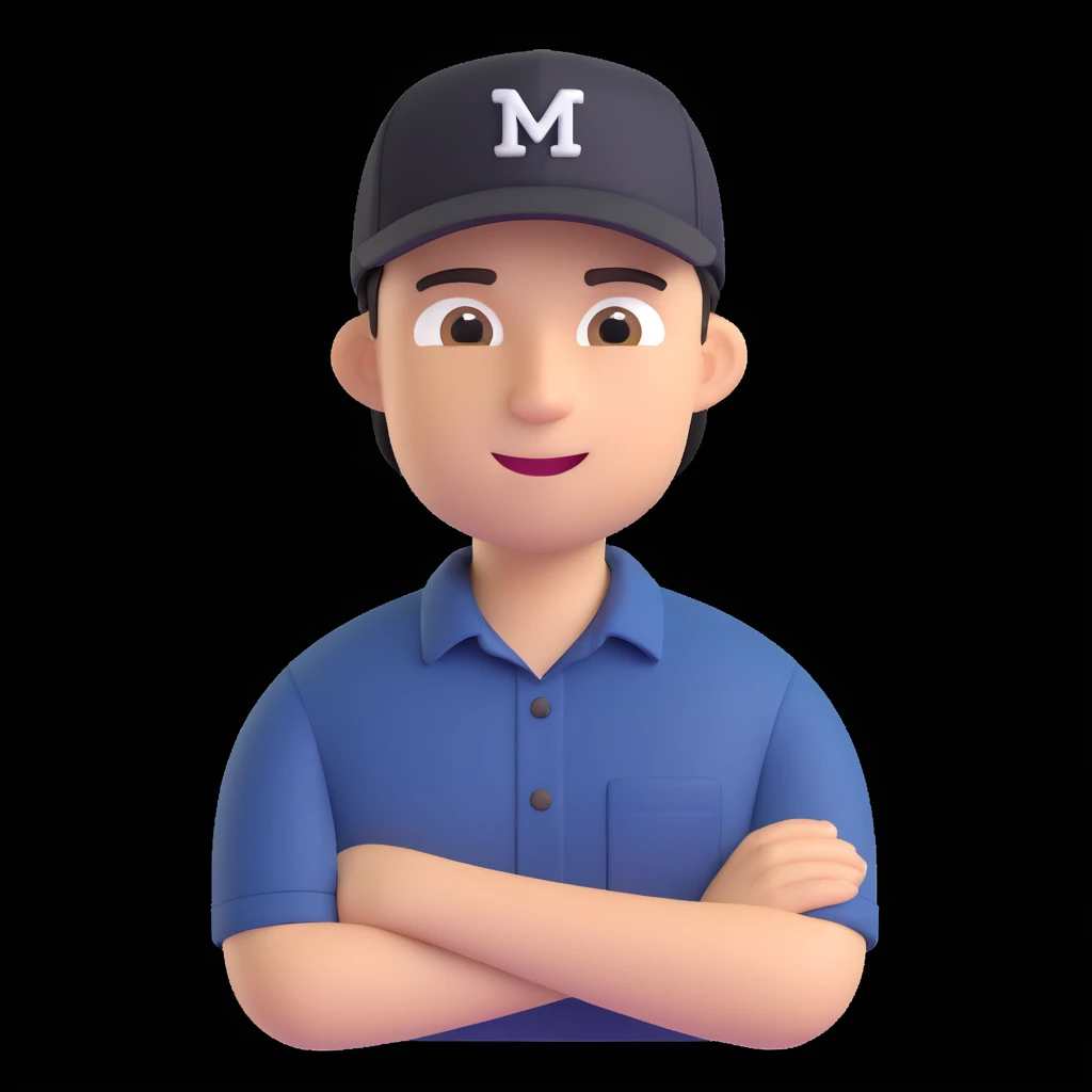 millennial entrepreneur, cap and shirt, energetic, start-up founder look emoji