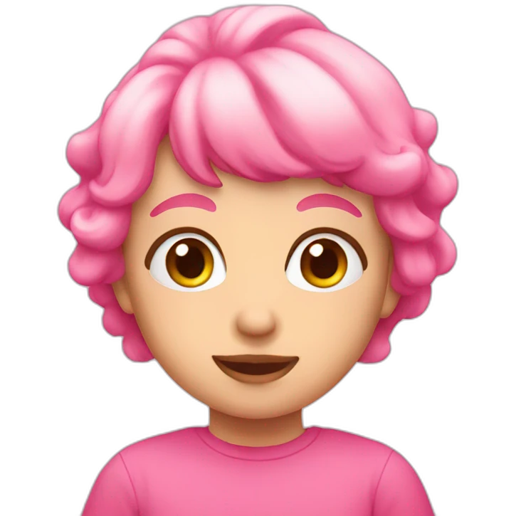 pink loving emoji