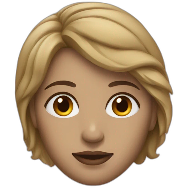 Femme avec des formes emoji