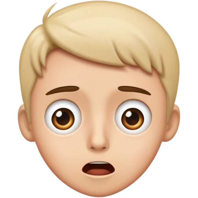 person accidentally interrupting a conversation, surprised expression emoji