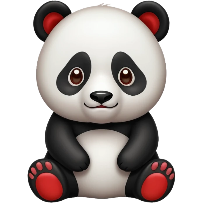 Panda vermelho emoji