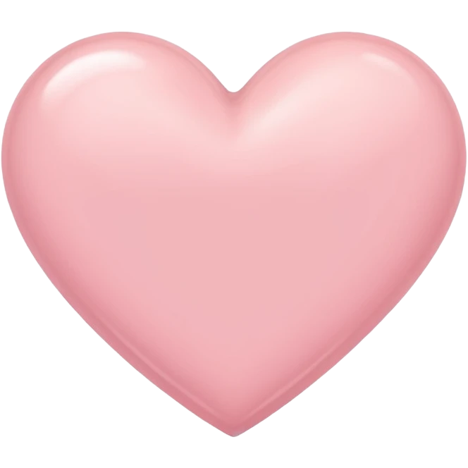 aesthetic light pink heart emoji