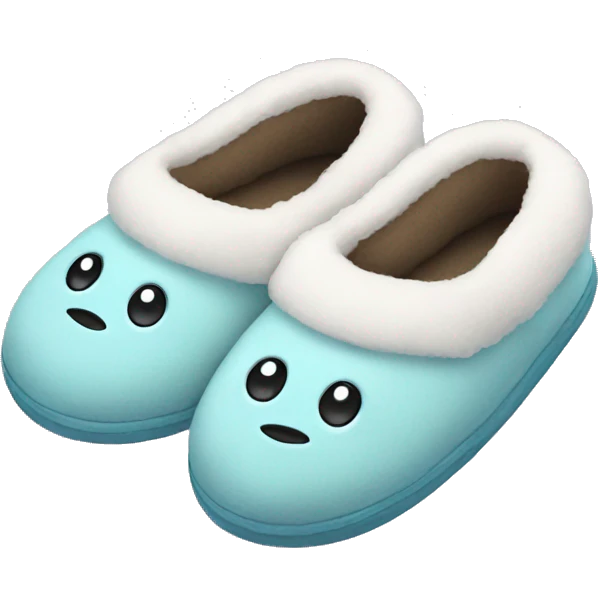 Cute slippers  emoji