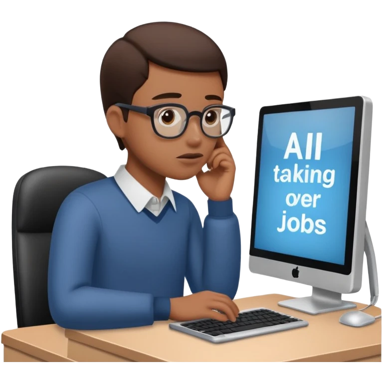 AI Taking over jobs emoji