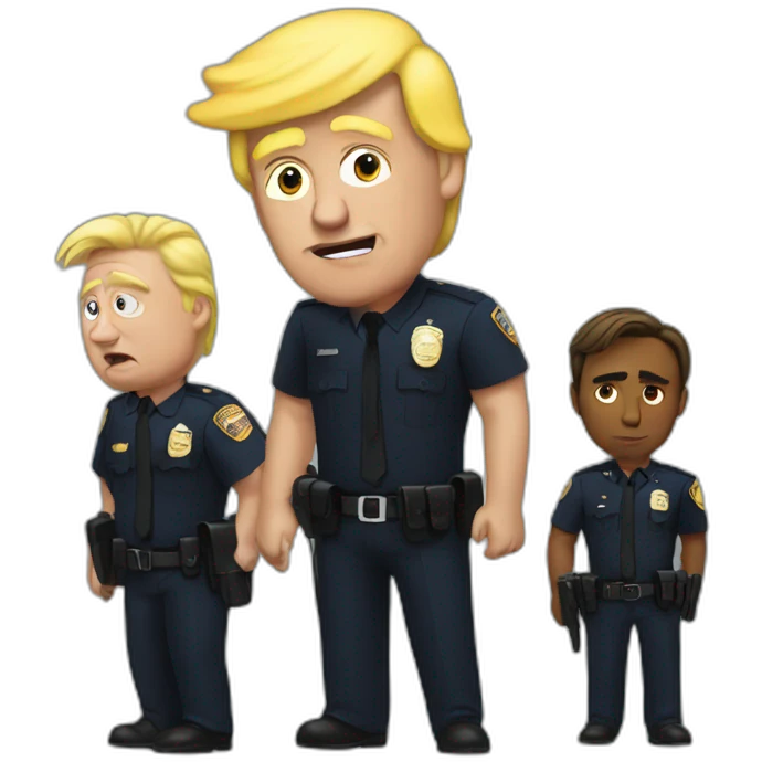 trump-getting-arrested emoji
