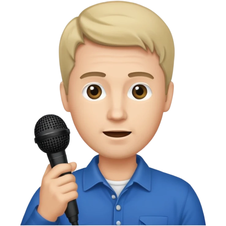 mann mit mikrofon emoji