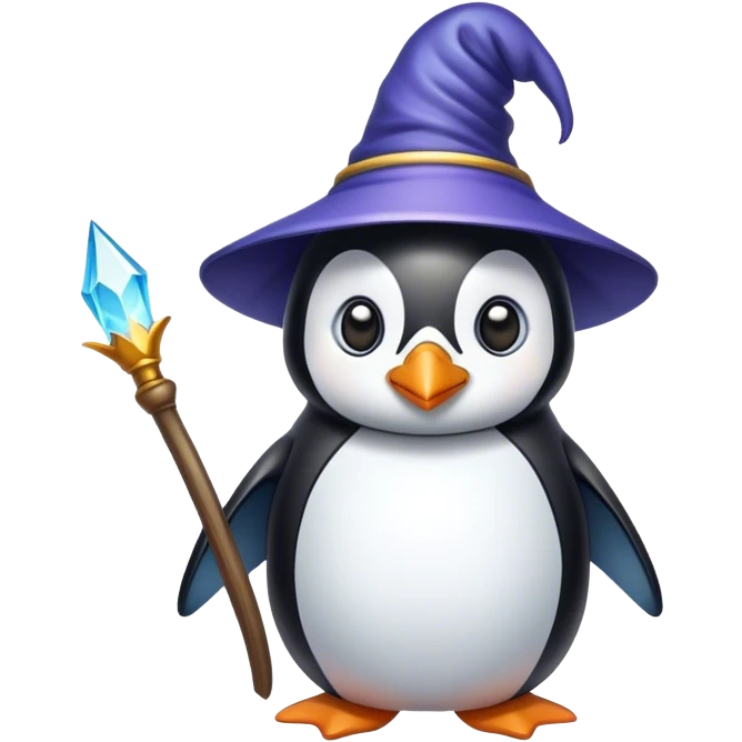 penguin wizard emoji