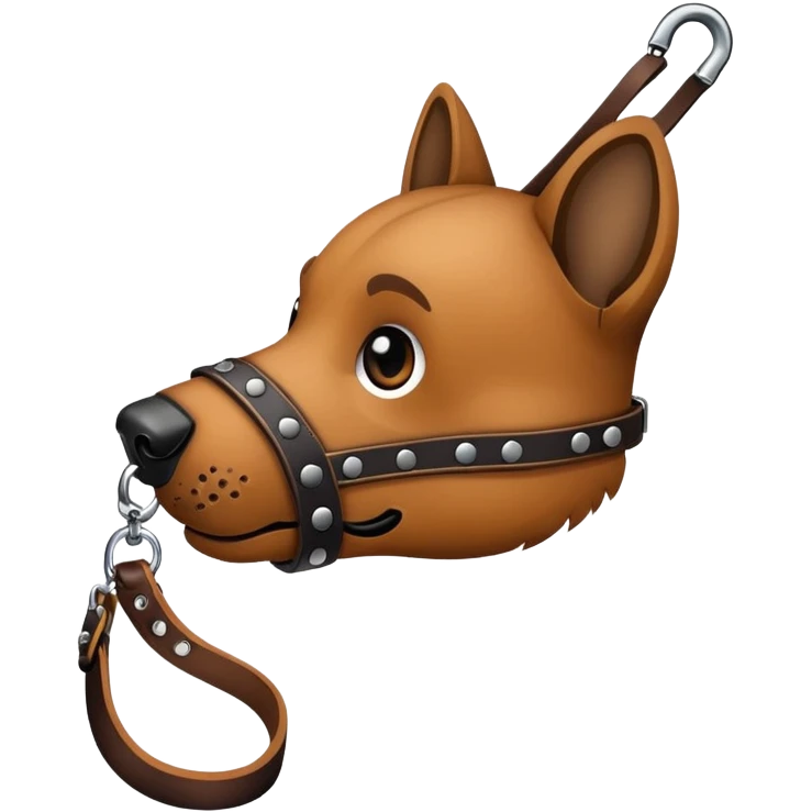 muzzle with leash emoji