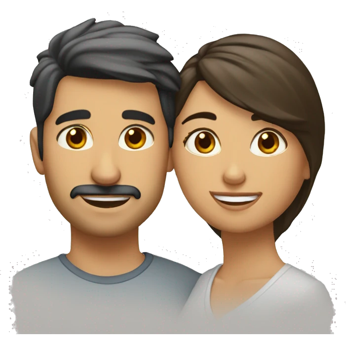 pareja blanca besándose  emoji