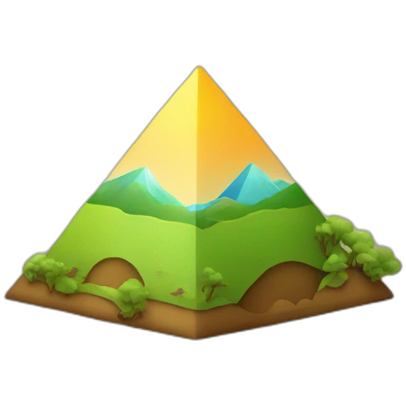 pyramide with environnement emoji