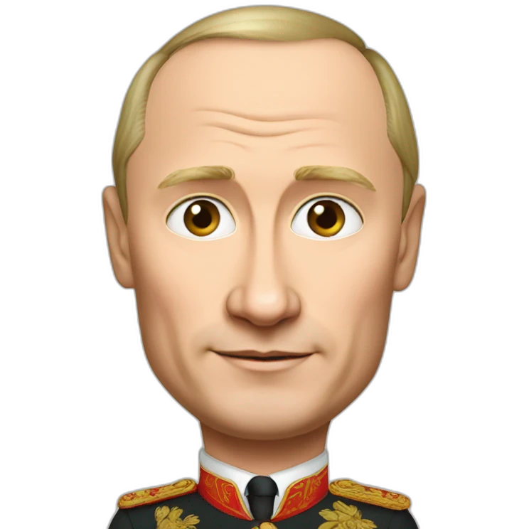 Putin in a red dress emoji