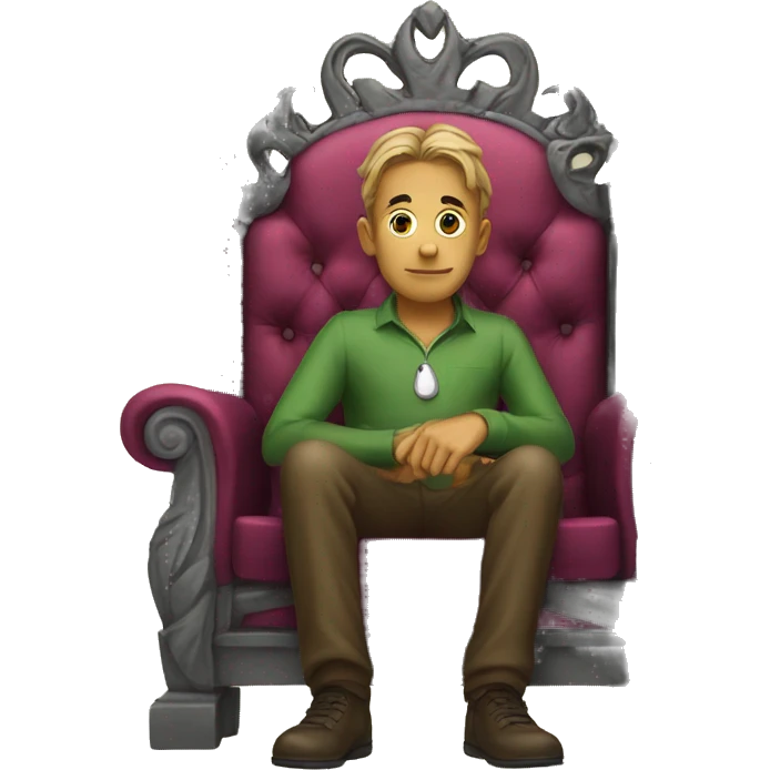 Who sits on the frog's throne emoji