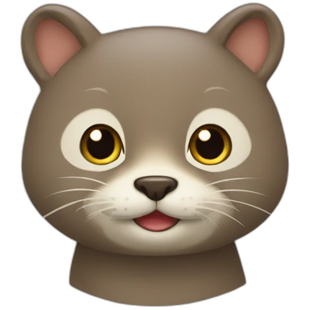 Chat sur loutre emoji