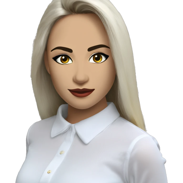 blusa de manga sisa hasta el homblio cuello bandeja para mujer color blanco emoji
