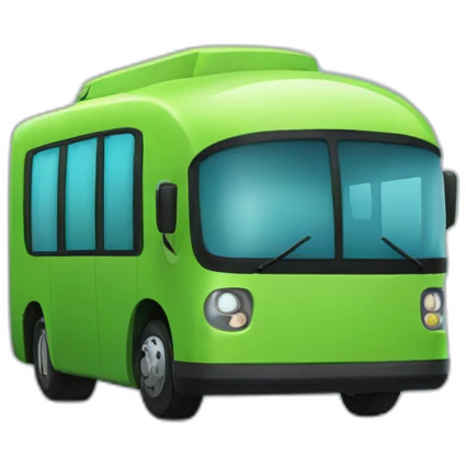 Hydrogen with H2 fuel bus emoji
