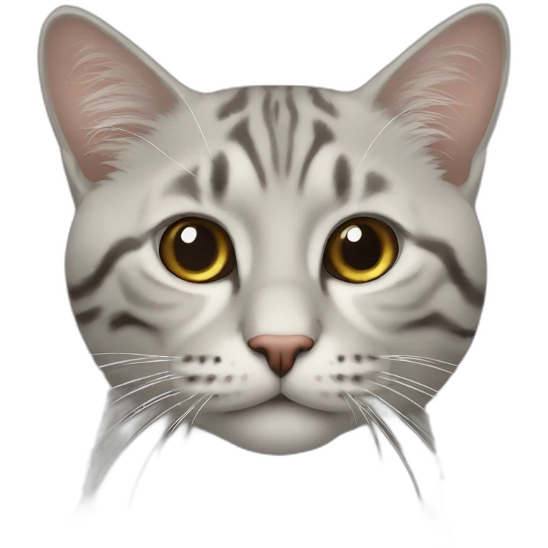 Лысый кот emoji