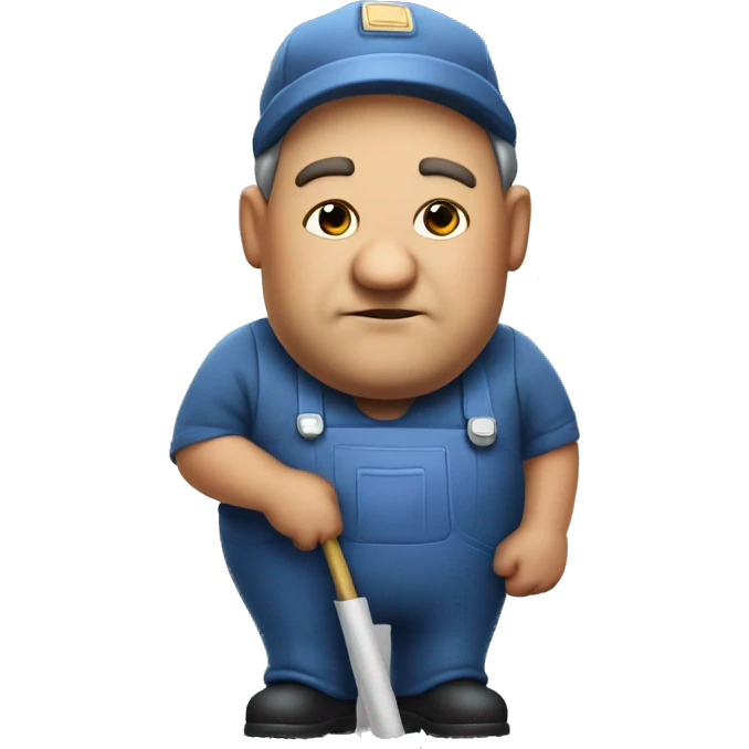 fat janitor with big ears emoji