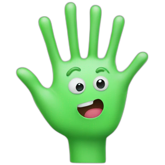 Germs on hands emoji