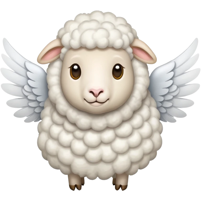 Sheep with wings emoji