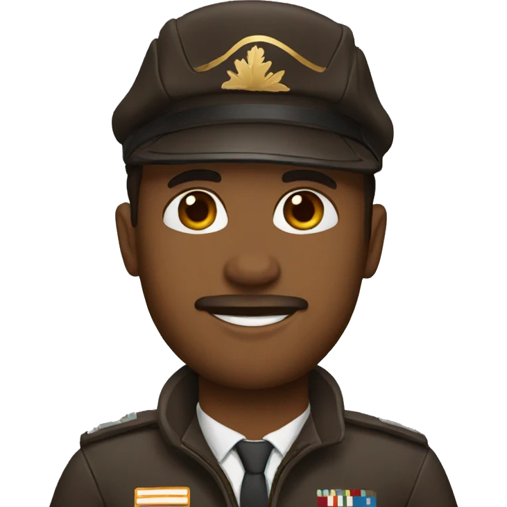 Brown pilot emoji