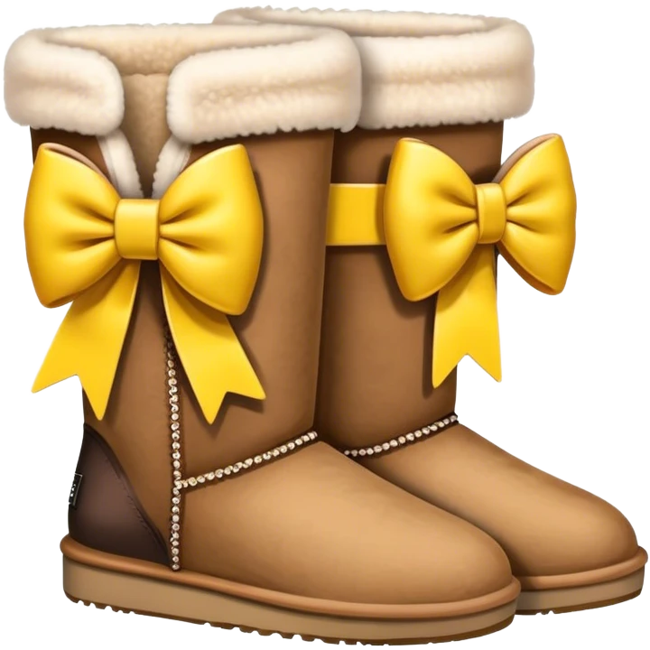 uggs with bow emoji