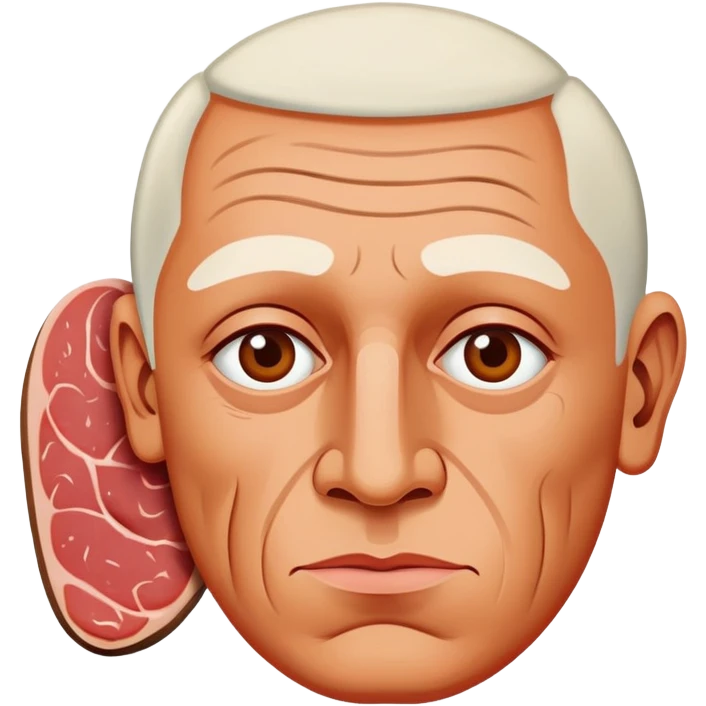 picasso abstract art SPAM MEAT portrait painting emoji