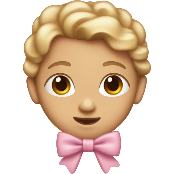 Light pink bow emoji
