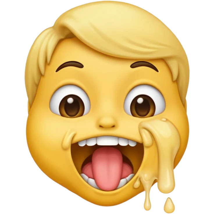 exaggerated expression puking face emoji emoji