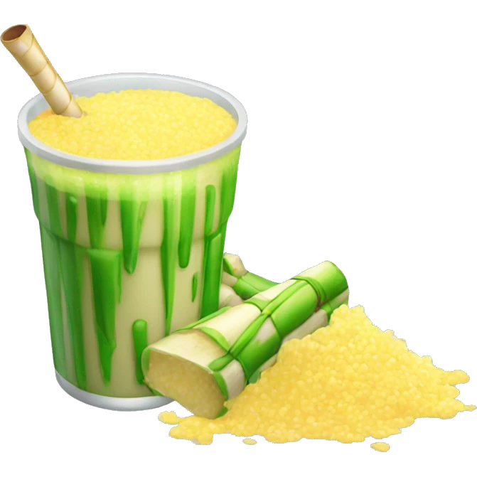 Spilled sugar cane juice emoji