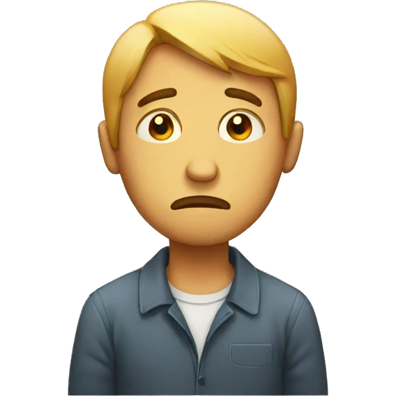 sad man emoji