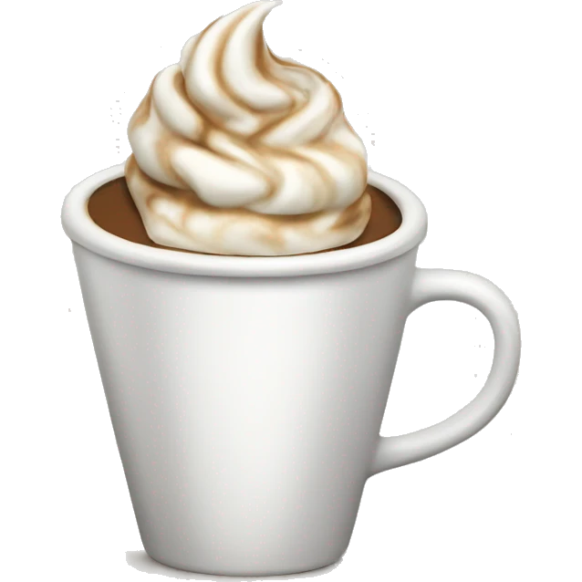 Coffee with whipped cream  emoji