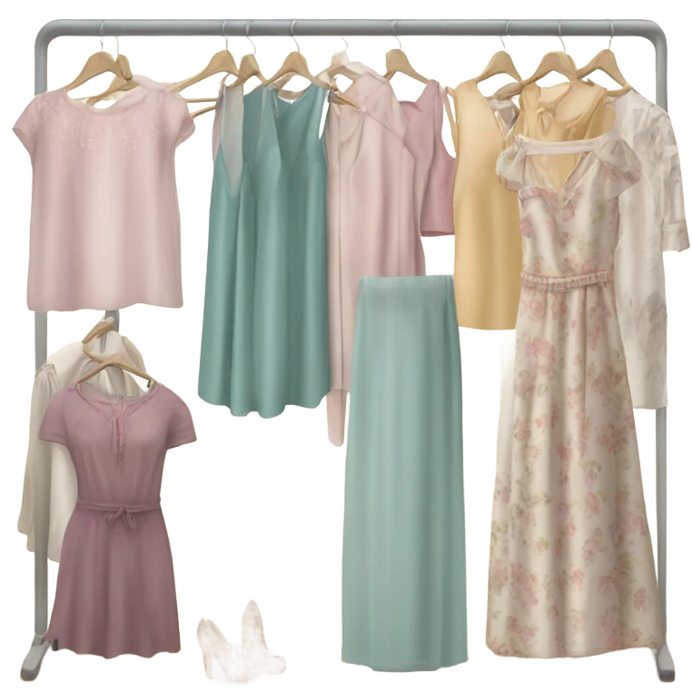 Clothing rack feminine  emoji
