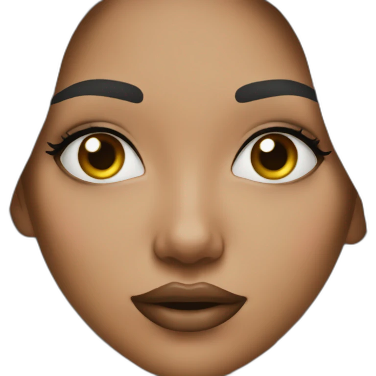 the girl applies makeup emoji