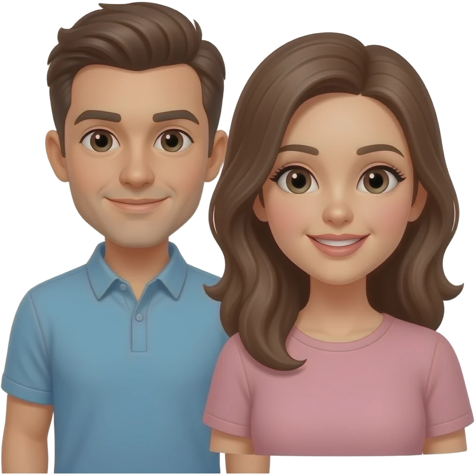 a man standing his back against a woman emoji