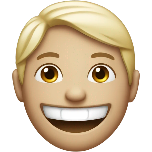 smile but not too smiley emoji
