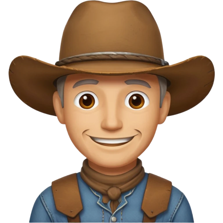 COW BOY WITHOUT HAT emoji