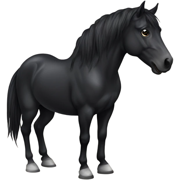Black horse emoji
