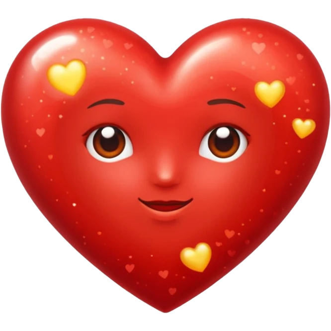 glitter red Summer emoji