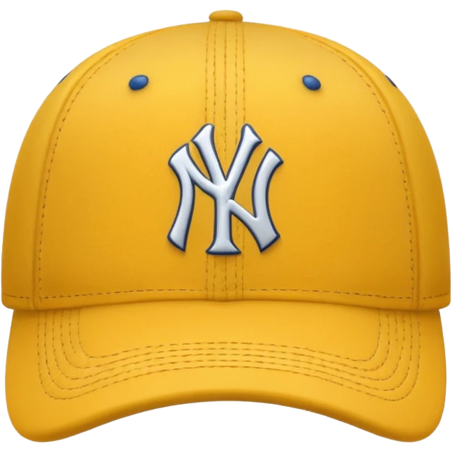 Yellow Yankees hat emoji