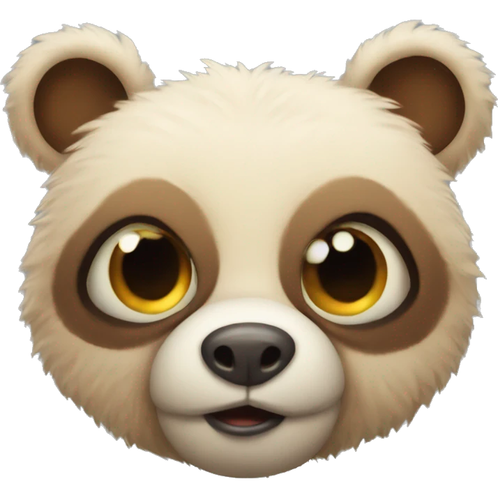 bug eyed cute bear  emoji