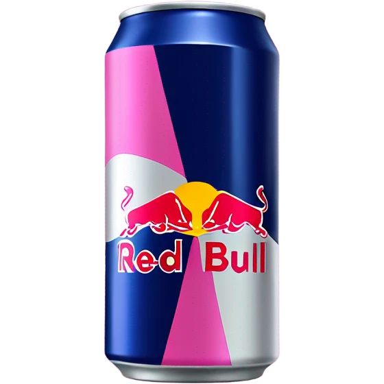 Pink can of redbull  emoji