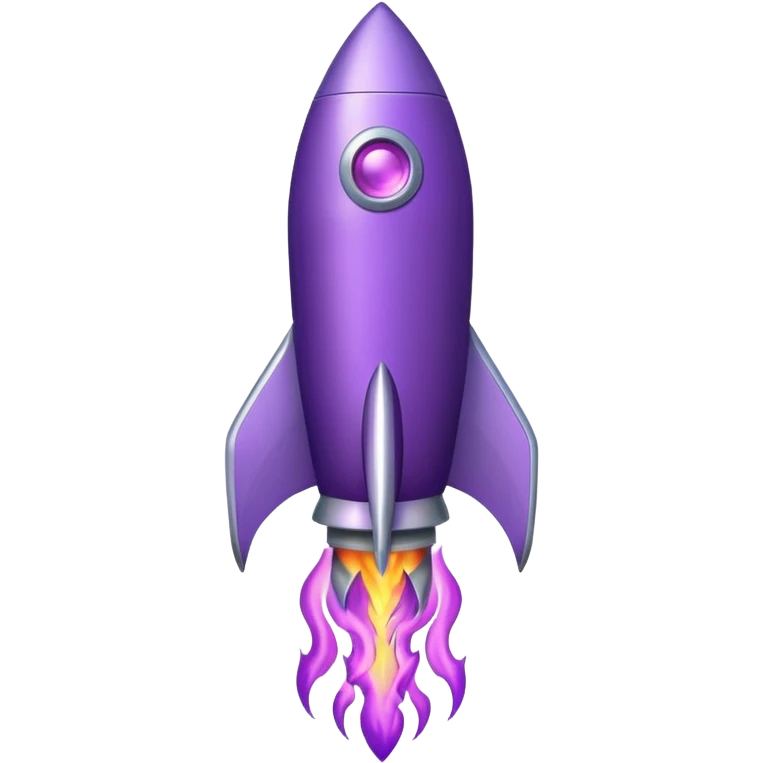 purple rocket purple flame emoji